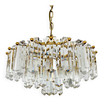 1 de 2 Lustre en verre cristal par J.T. Kalmar