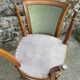 Set de 6 chaises Directoire en velours vert amande