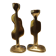 Pair of large candlesticks by David Marshall
