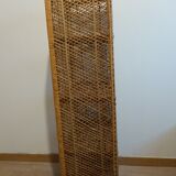 Round rattan shelf