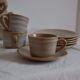 Lot de 6 tasses à café en grès