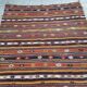 Kilim turc vintage tissé main 136x218 cm