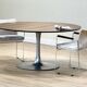 Table à manger ronde Arkana du milieu du siècle en bois de rose brésilien