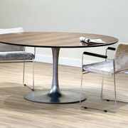 Mid-Century Arkana Round Dining Table in Brazilian Rosewood