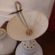 Duo suspension opaline blanche