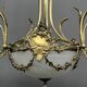 Louis XV style chandelier. Solid bronze, crystal.