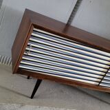 Vintage walnut wooden sideboard, 1960s, colour