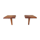 2 Wall bedside tables in applique