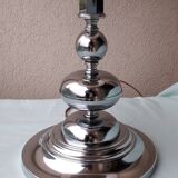 Chrome metal lamp