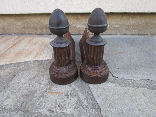 Pair of ancient cast iron channels