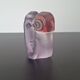 Mats jonasson målerås - glass sculpture / mask "mio" - signed -