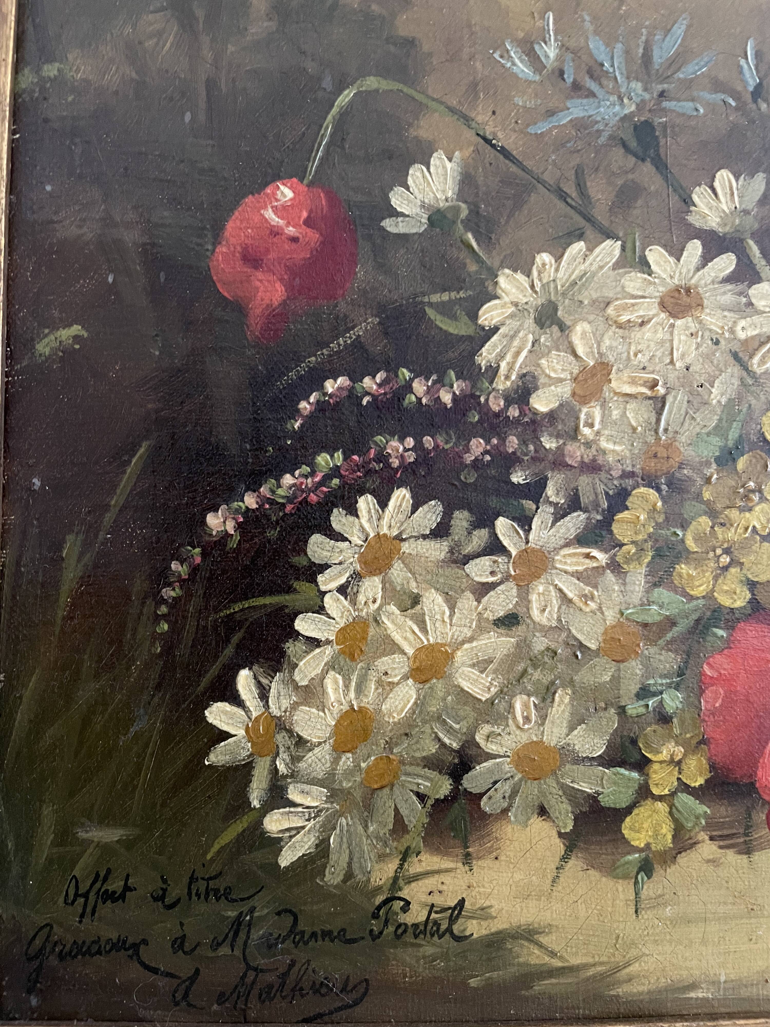 Old painting, oil on canvas