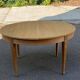 Louis XVI round extendable dining table renovated 160cm 19th century