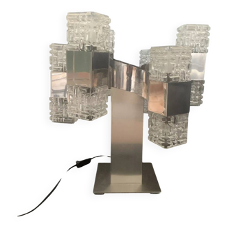 Lustre transformé en lampe Sciolari  12 feux