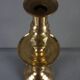 Old yellow copper neck candle holder