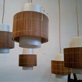 Cascade ceiling lamp with glass shades