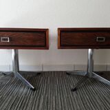 Pair of nightstands in the 1970s rio rosewood