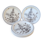 Assiettes Pinewood Grindley Angleterre années 70