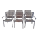 6 vintage garden armchairs iron metal chairs