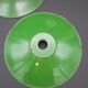 Trio of green suspensions in enamelled sheet metal