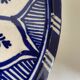 Cobalt blue Moroccan plate