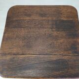 Garden pedestal table metal wood