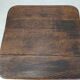 Garden pedestal table metal wood