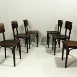 Pub Chairs from Thonet, 1930s, Set of 6