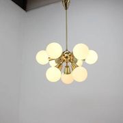Chandelier Sputnik de l'ère spatiale du milieu du siècle, années 1970