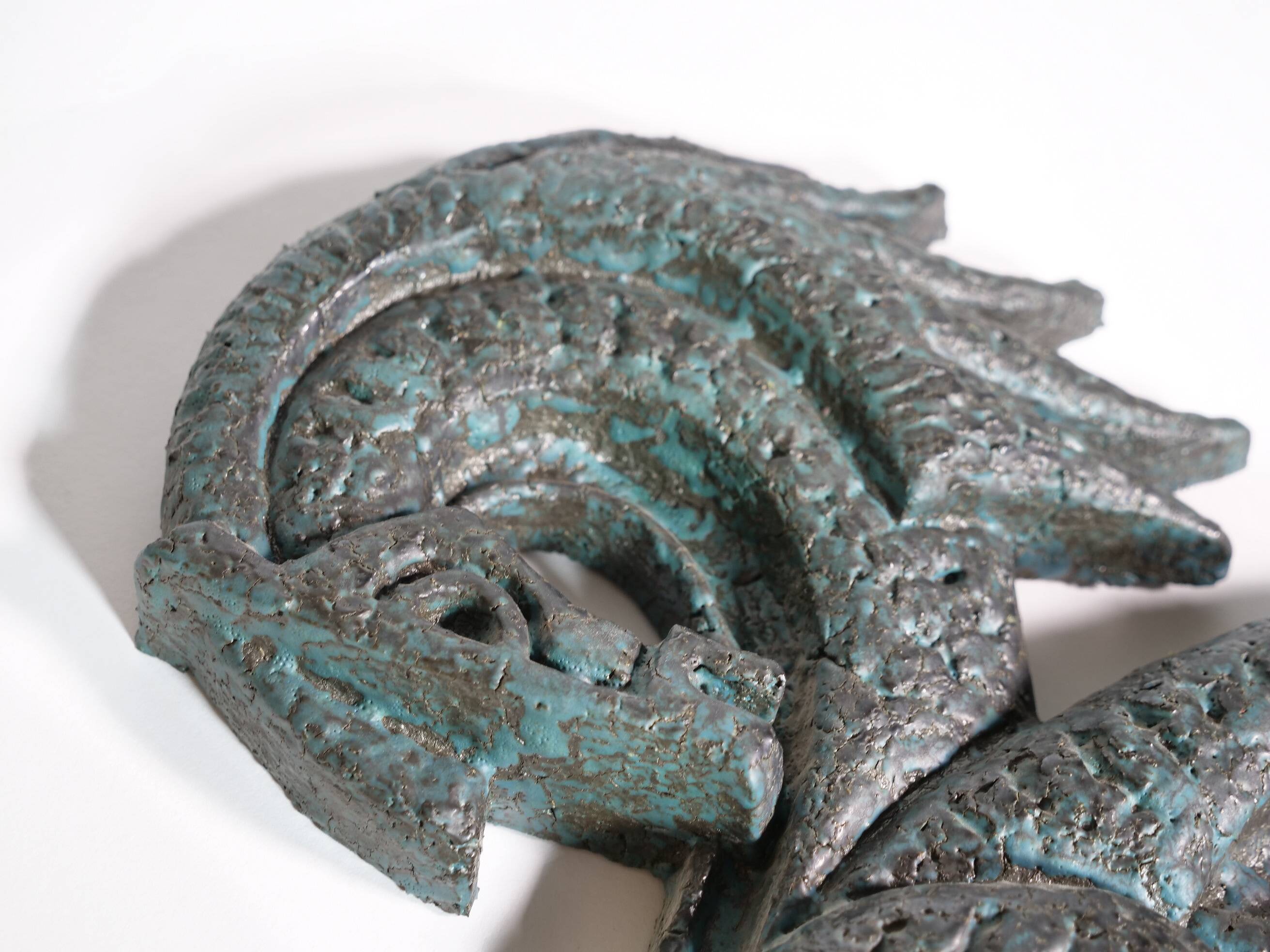 Sculpture murale de cheval en bronze, style Mid-Century, années 1960