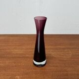 German mid-century diabolo glass vase from the 1960s.