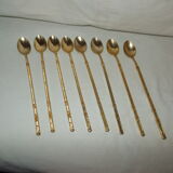 Set of 8 long cocktail spoons