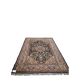 Large antique Persian rug Kashan Isfahan wool knotted floral (M3) 285x200 cm