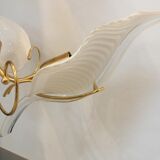 Murano glass leaf chandelier by Franco Luce Italy - 1970