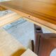 Extendable Scandinavian style dining table with double elongations by Maison Ducau, Circa 1970