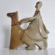 Cavalier en grès vintage, 1970