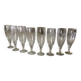 Lot de 8 flûtes à champagne
