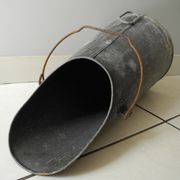 Old bucket coal zinc old zinc coal bucket zinkkohleeimer rustic decoration