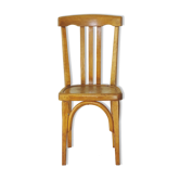 Chaise enfant baumann 1955 modèle , chêne-doré type bistrot bois courbé
