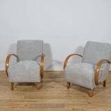 Model 410 armchairs by Jindřich Halabala for Up Závody, 1930s, set of 2
