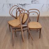 Set of 4 No. 214 R chairs by Michael Thonet for Thonet, 1970s