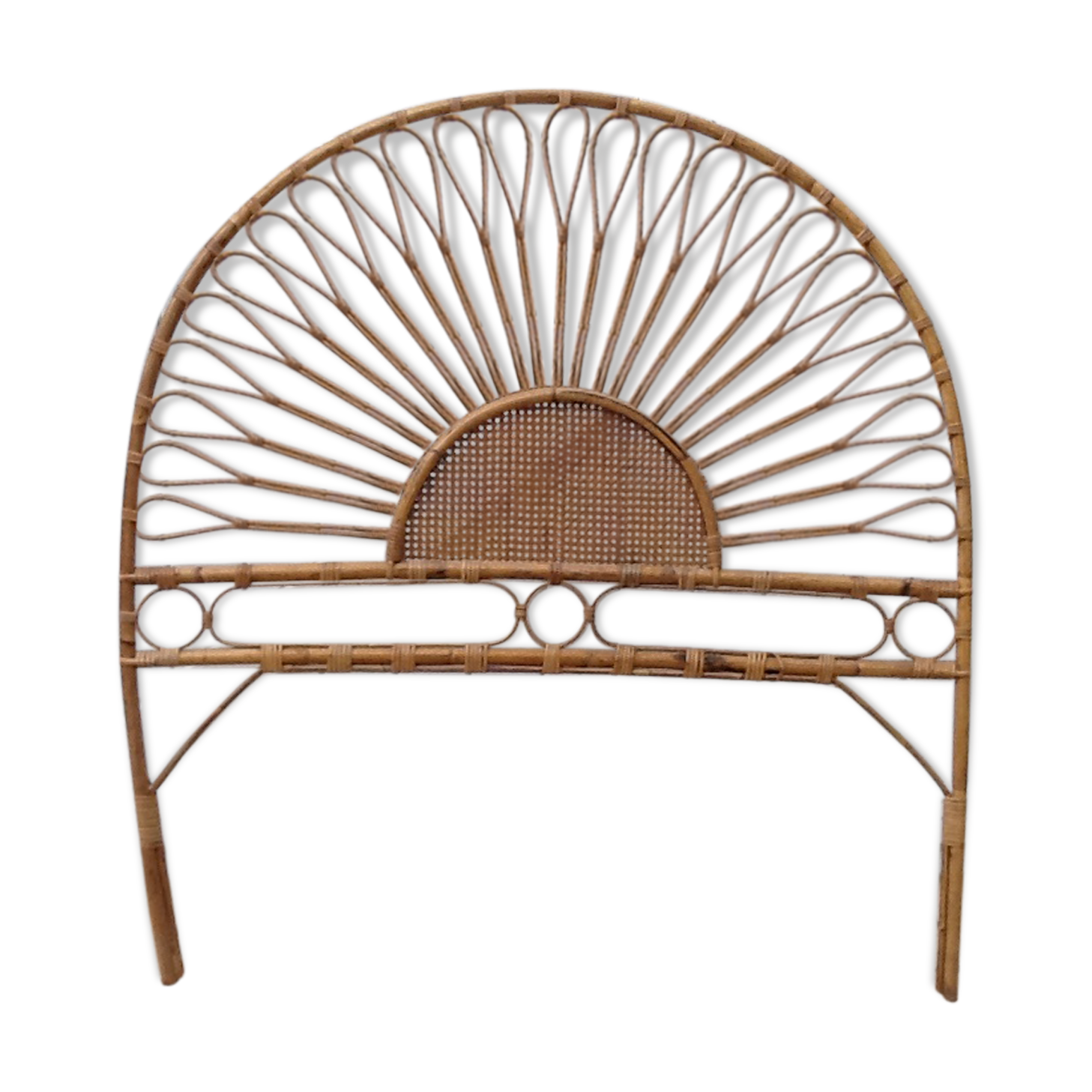 Rattan headboard