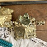 Pair of antique bronze candlesticks