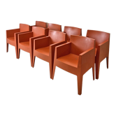 Set of 8 Toy chairs by philippe starck for Driade made in italy