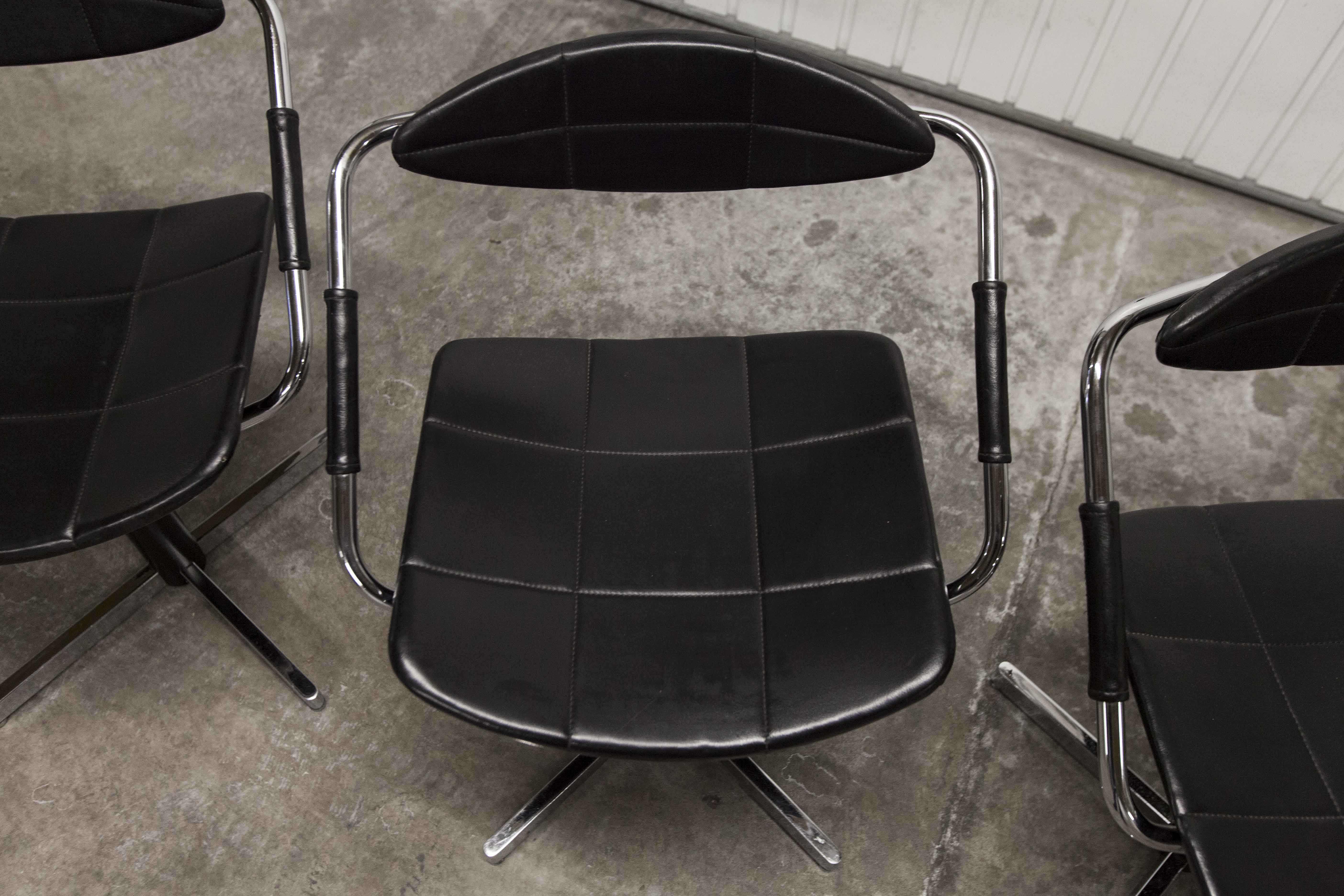 Set of 4 chairs armchairs Steiner model unesco 1962