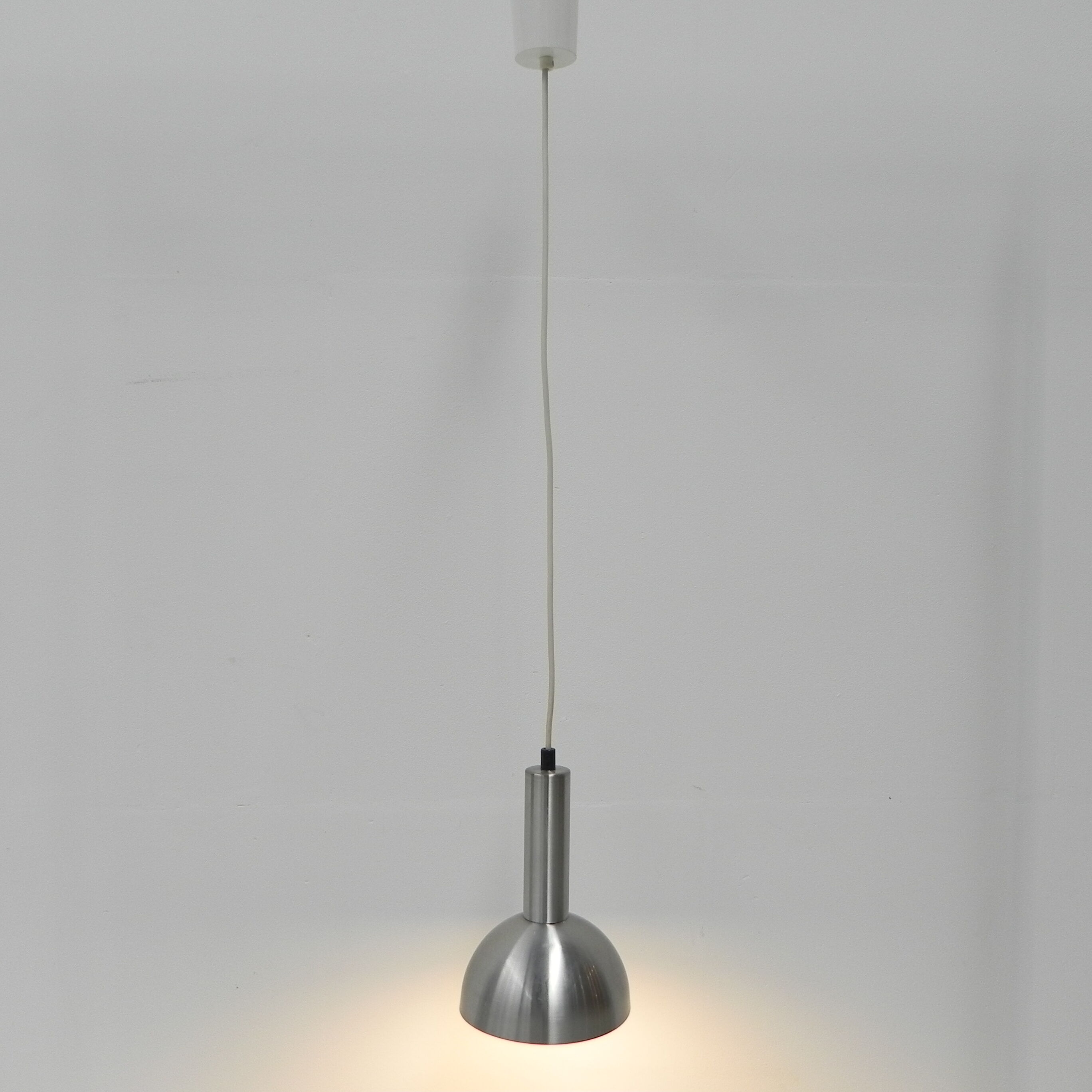 Vintage hanging lamp with aluminum shade
