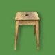 Old rustic wooden stool – handcrafted