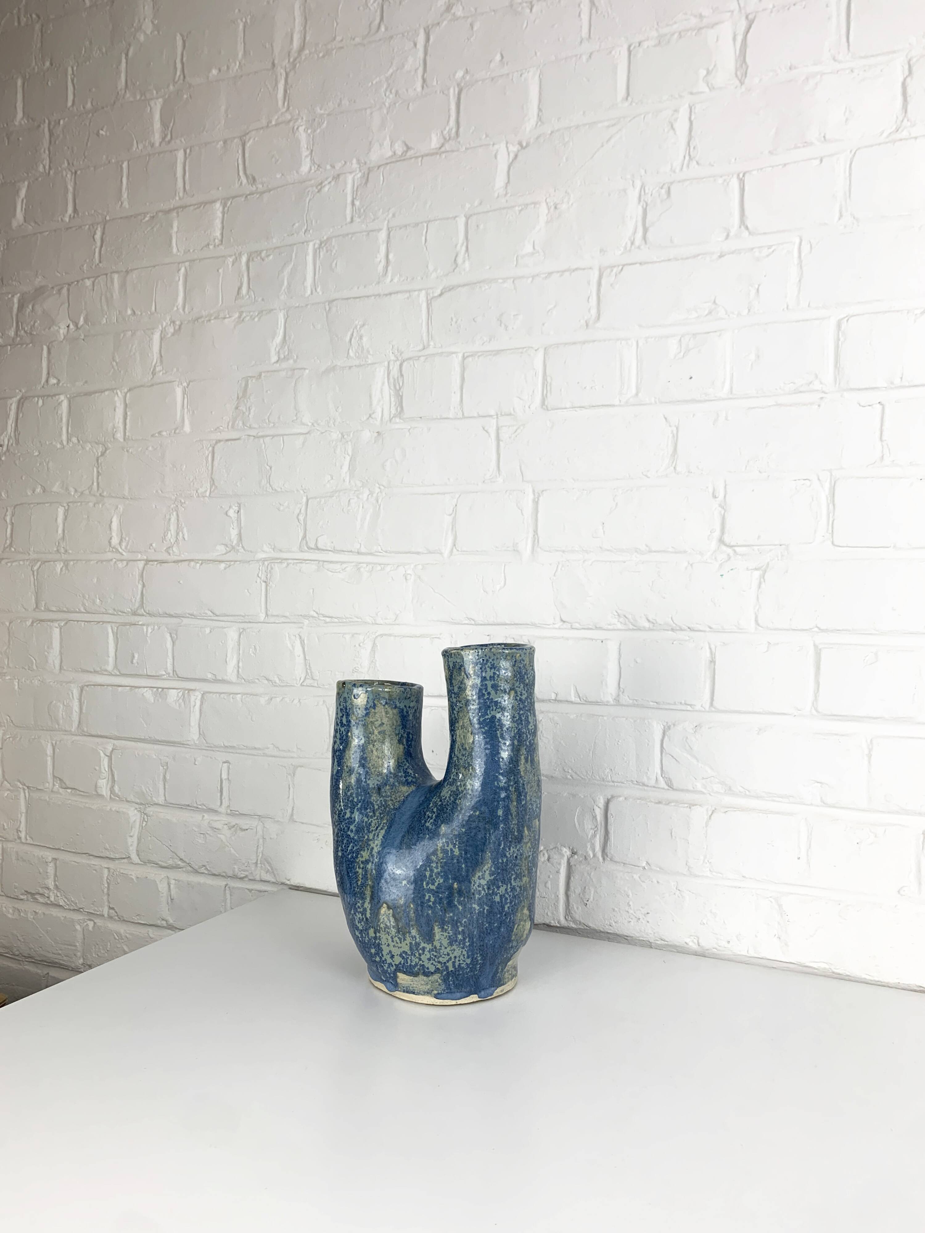 Sculptural ceramic vase by Dale, Denmark, 1970s