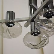 Chrome ceiling lamp by Toscana Luce, 1970s