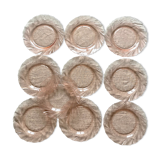 10 vintage dessert plates Vereco